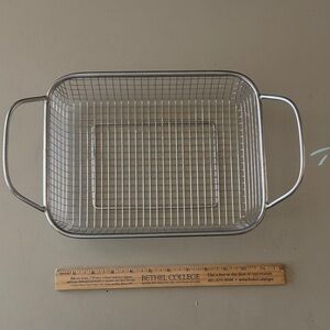 Pampered Chef Stainless Steel Wire grill basket - Silver